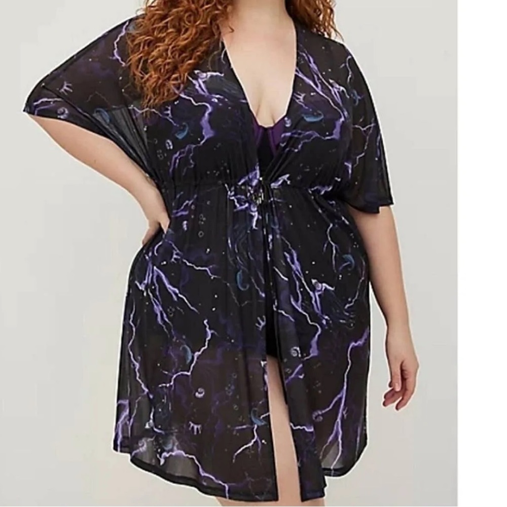 Torrid Disney the little mermaid Ursula swim kimono
